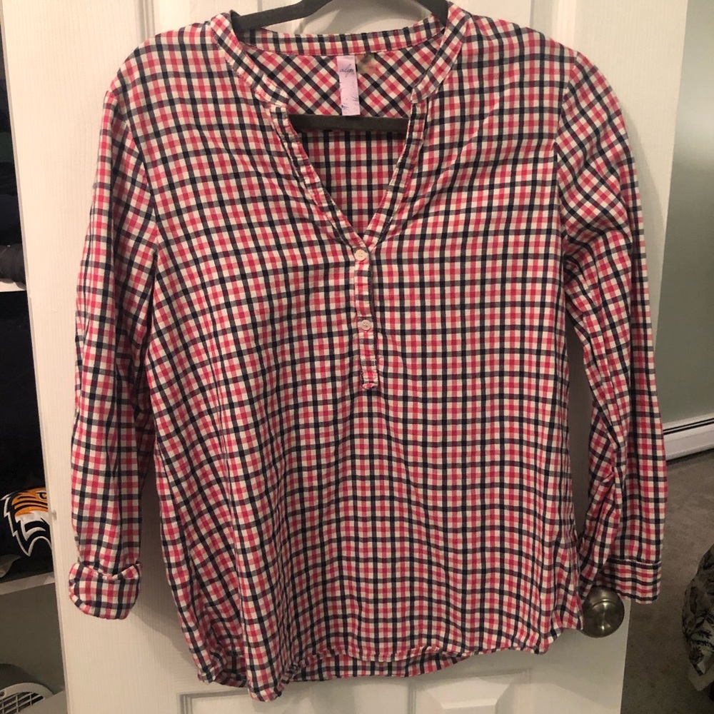 Boutique quarter sleeve flannel tunic